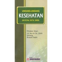 Image of Undang Undang Kesehatan ( UU RI NO. 36 Th. 2009)
